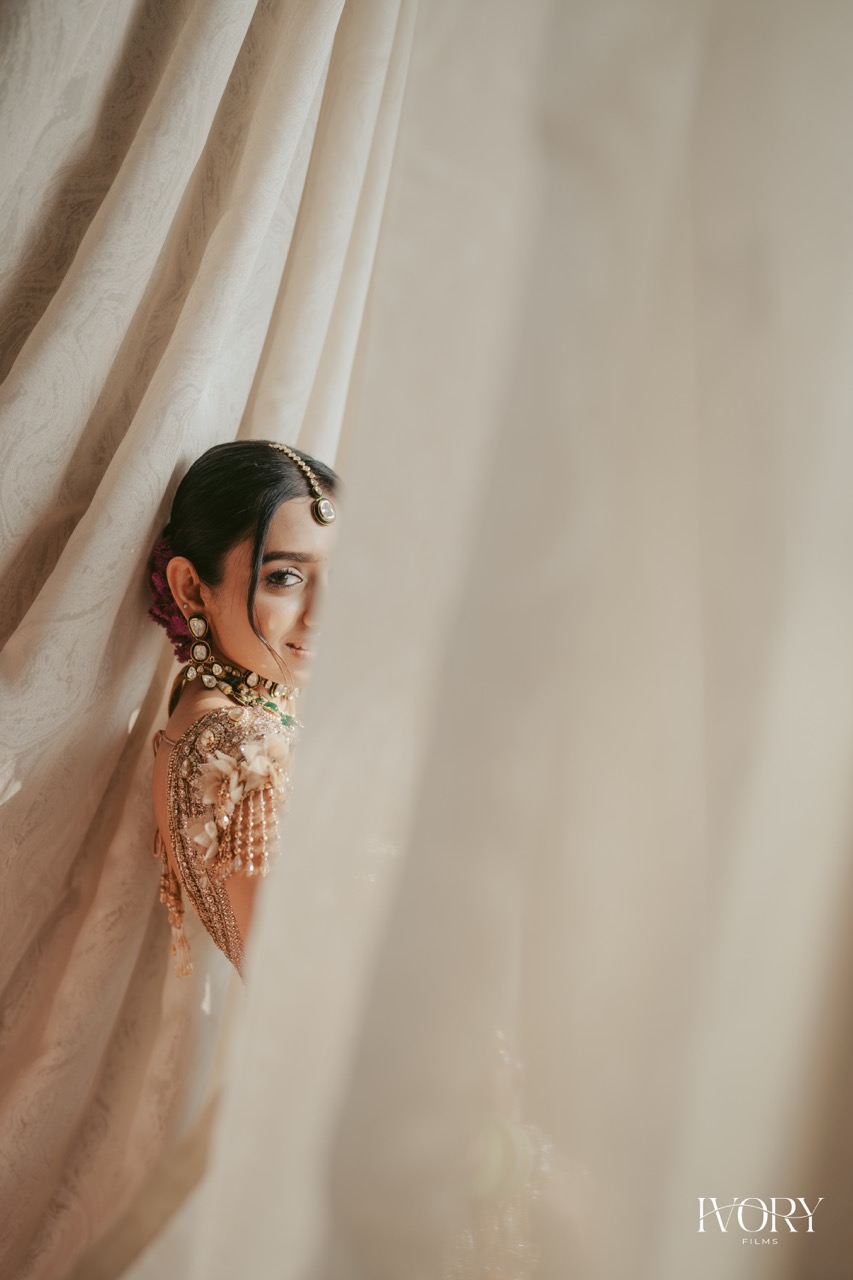 The Veil Portrait wedding photograph